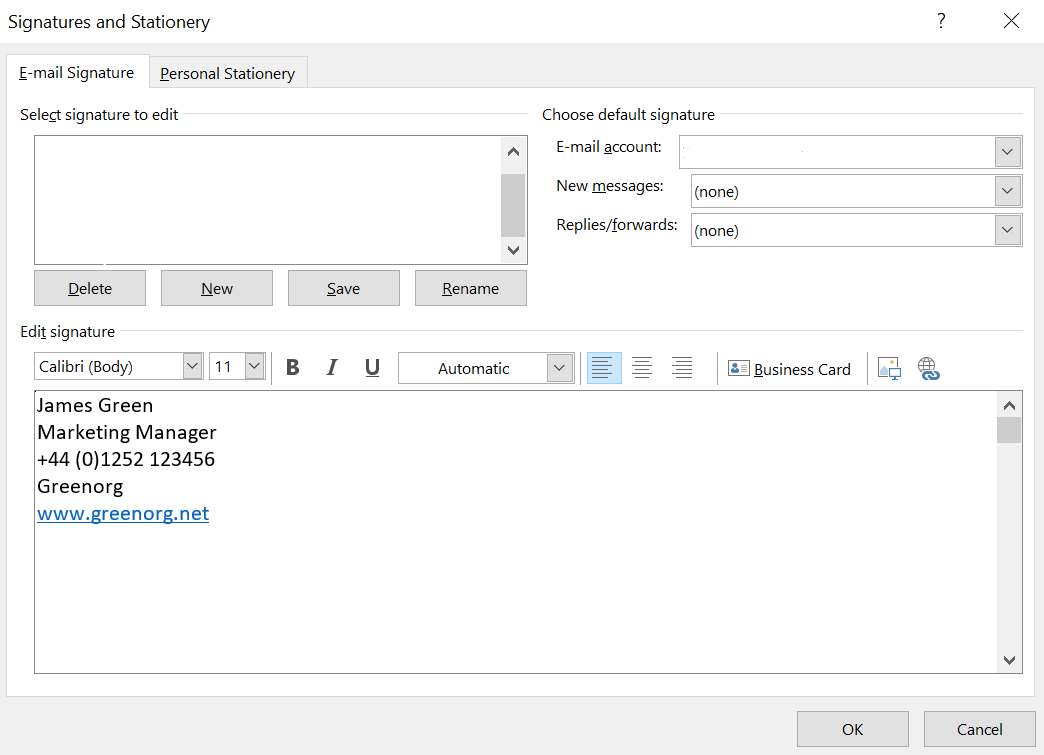 How to Add Outlook Signatures - 2016 & 2019 | Exclaimer